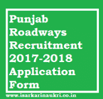 Punjab Roadways Recruitment 2018 Apply Online 70 Various Jobs