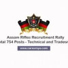 Assam Rifles Recruitment Rally 2018 – 754 Technicians & Tradesmen Jobs