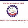 SSUPSW Recruitment 2016 | 320 Manager, Instructor, Technician Posts Last Date 17th June 2016
